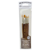 Royal & Langnickel Gold Taklon penselenset, 6 stuks