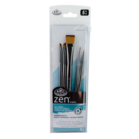 Royal & Langnickel Zen Series 73 penselenset, 5 stuks