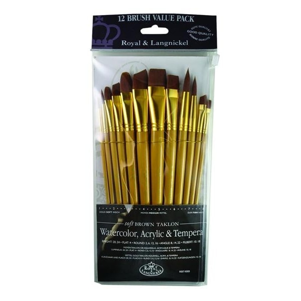 Royal & Langnickel penselenset, 12 stuks