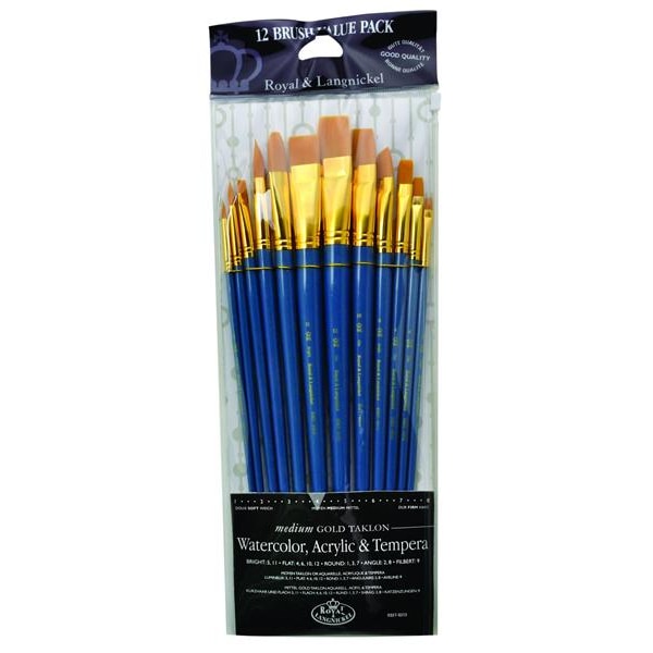 Penselenset Royal & Langnickel RSET-9313, 12 ronde penselen
