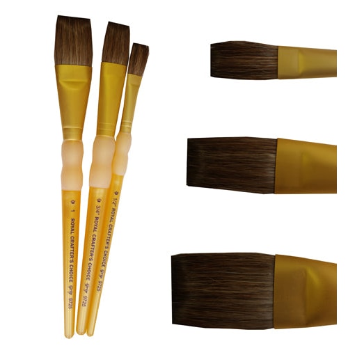 Penselenset Royal & Langnickel CC-230, 3 platte penselen
