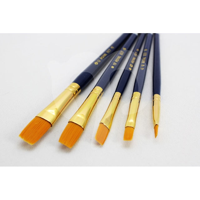 Plat penseel Royal & Langnickel, synthetisch, maat 2–12 – afbeelding 2