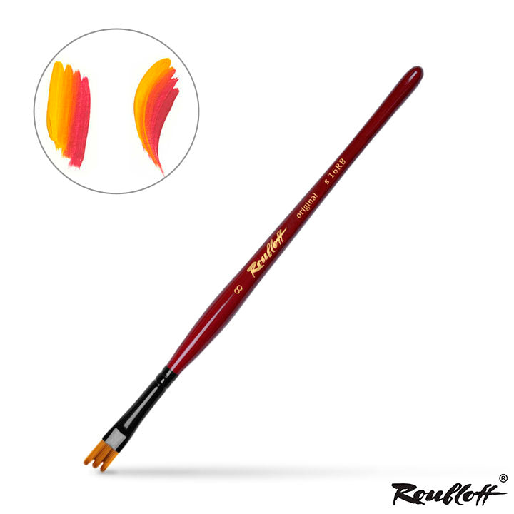 Roubloff Hobby 16RB schuin penseel in tartanvorm