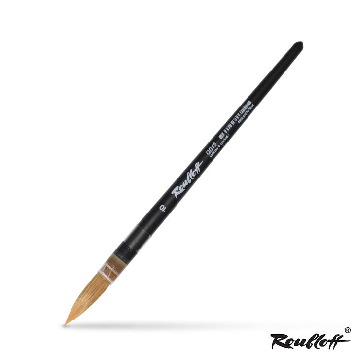 Roubloff QD15 rond aquarelpenseel, synthetisch haar met Kolinsky