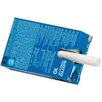 Stofvrij schoolbordkrijt GIOTTO Robercolor wit, 10 stuks