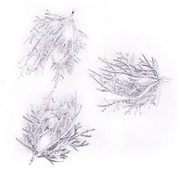 Zilverkleurige kersttakjes 9 cm, set van 3 stuks – afbeelding 5