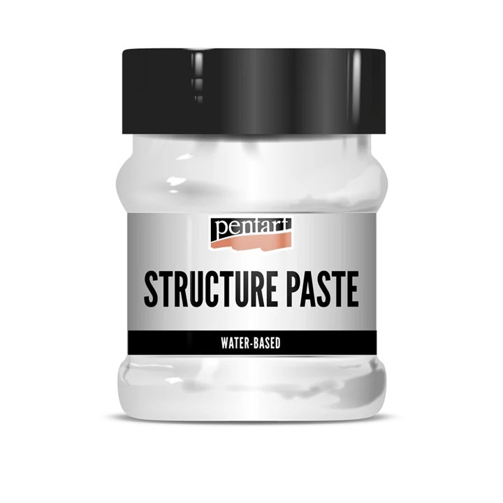 Pentart structuurpasta wit, fijnkorrelig – afbeelding 2