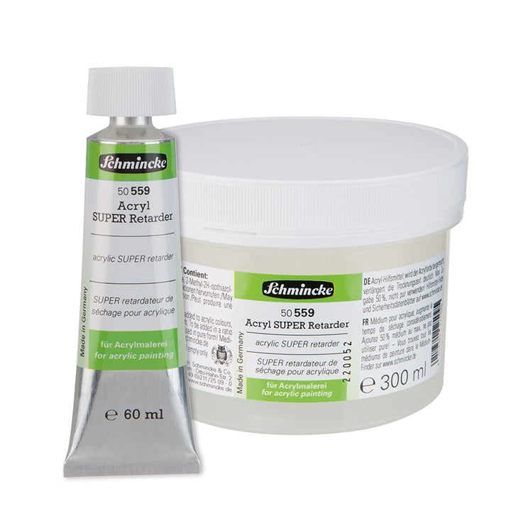 Schmincke Super Retarder vertrager voor acrylverf, 60 en 300 ml