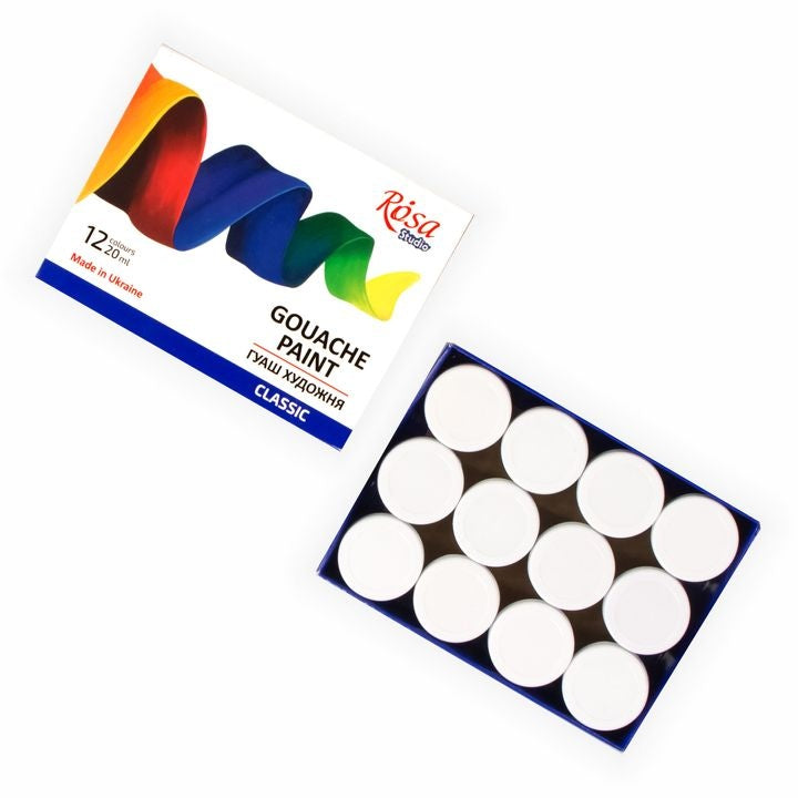 Rosa Studio gouacheset, Classic 12 × 20 ml of Modern 24 × 20 ml – afbeelding 3