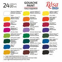Rosa Studio gouacheset, Classic 12 × 20 ml of Modern 24 × 20 ml – afbeelding 7
