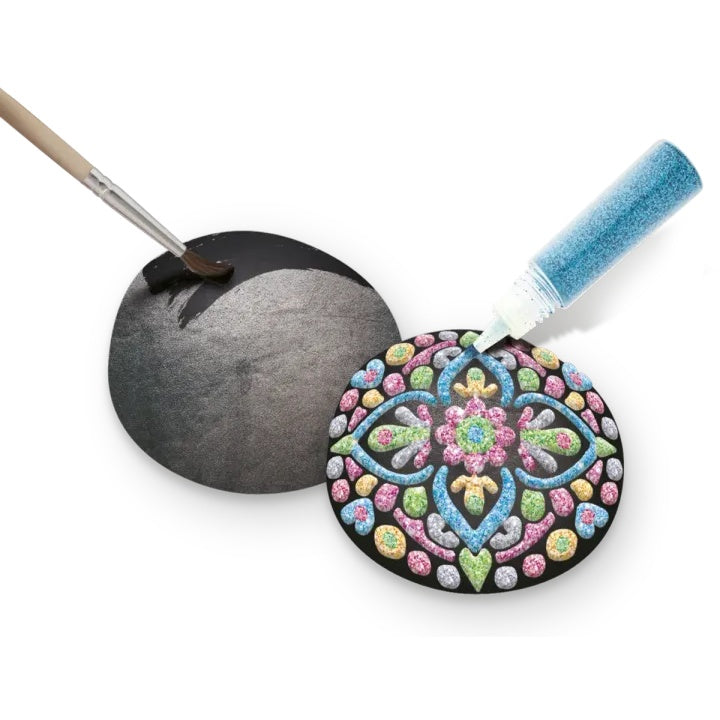 Nassau mandala-knutselset met 3 stenen en glitterlijm – afbeelding 4