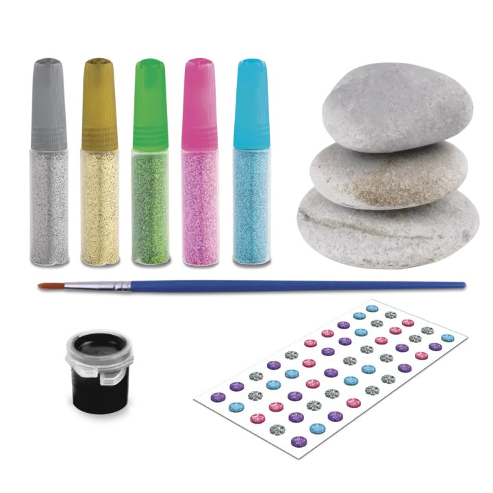 Nassau mandala-knutselset met 3 stenen en glitterlijm – afbeelding 5