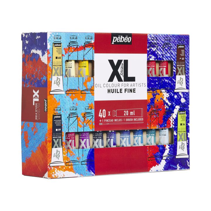 Pébéo Studio XL olieverfset 40 × 20 ml met penseel – afbeelding 4