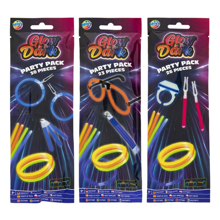 Nassau glowsticks partyset met connectors, 23 tot 30 stuks – afbeelding 4