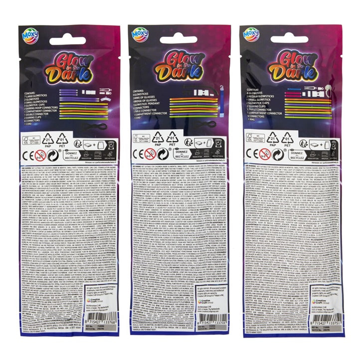 Nassau glowsticks partyset met connectors, 23 tot 30 stuks – afbeelding 5