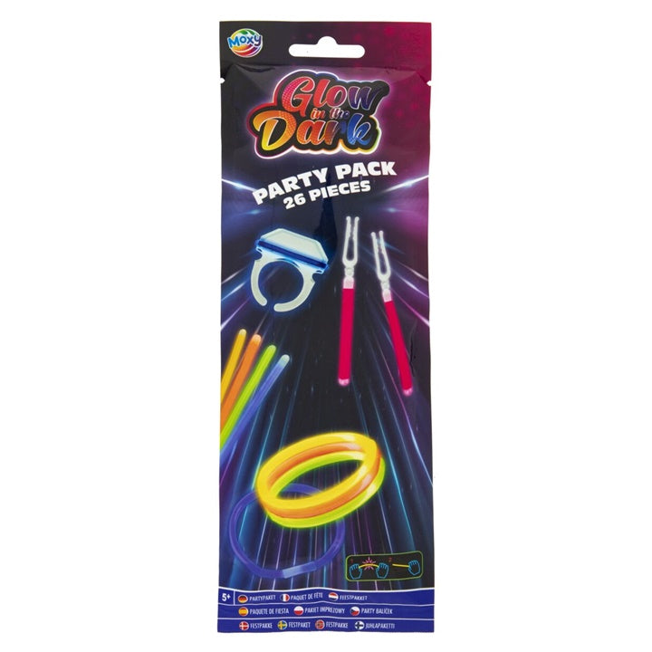 Nassau glowsticks partyset met connectors, 23 tot 30 stuks – afbeelding 3