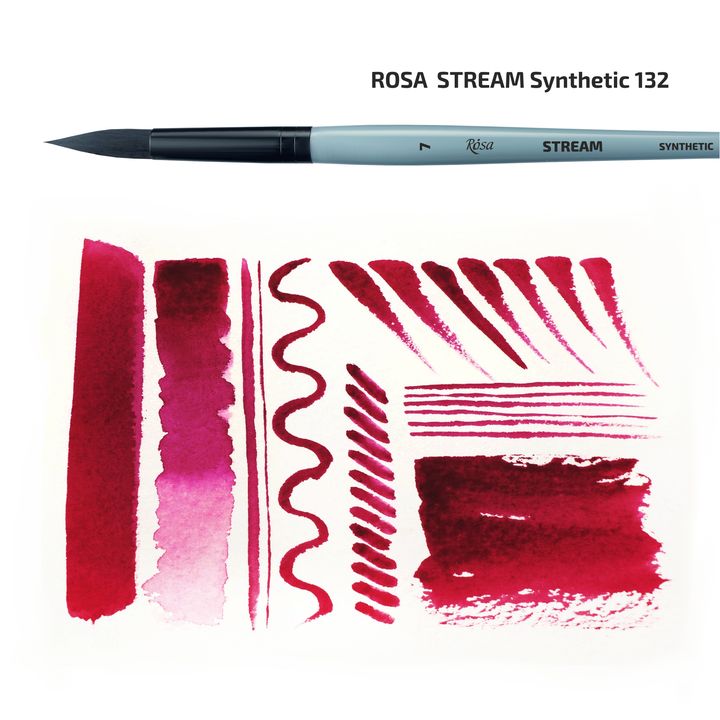 ROSA Stream 132 rond penseel synthetisch – afbeelding 2
