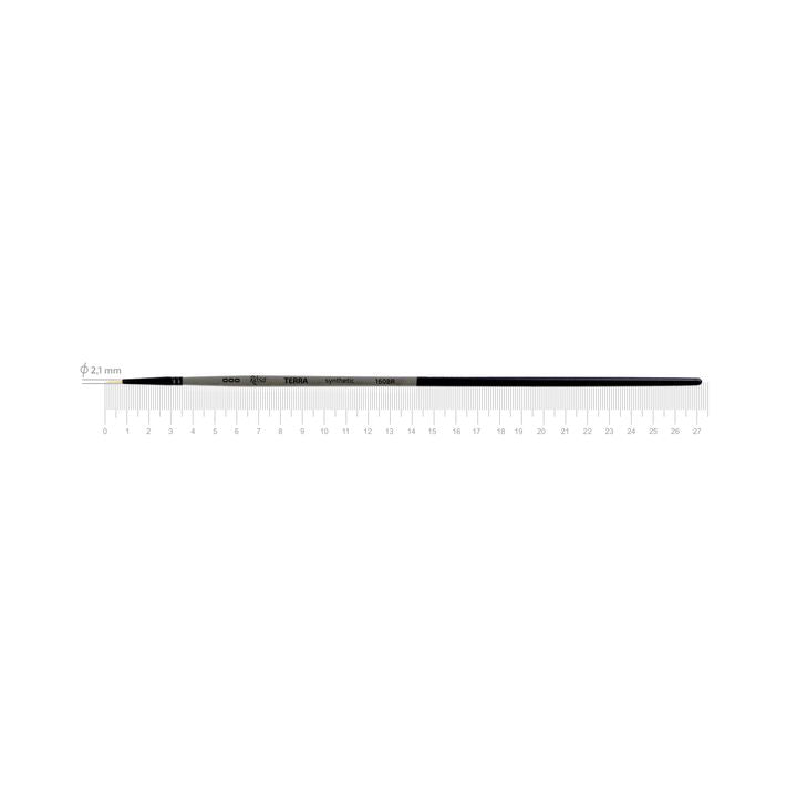 ROSA Terra 1608R rond penseel synthetisch, lange steel – afbeelding 3