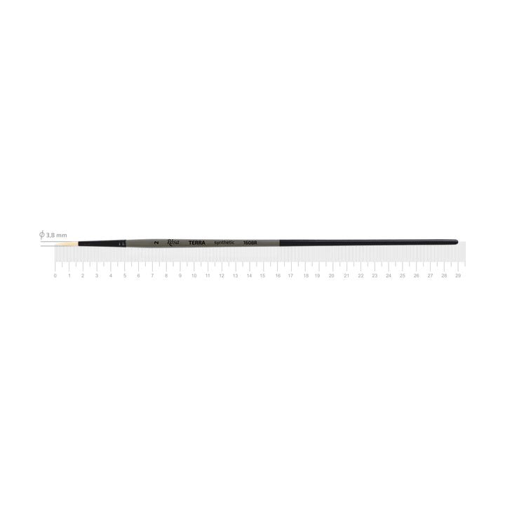 ROSA Terra 1608R rond penseel synthetisch, lange steel – afbeelding 7