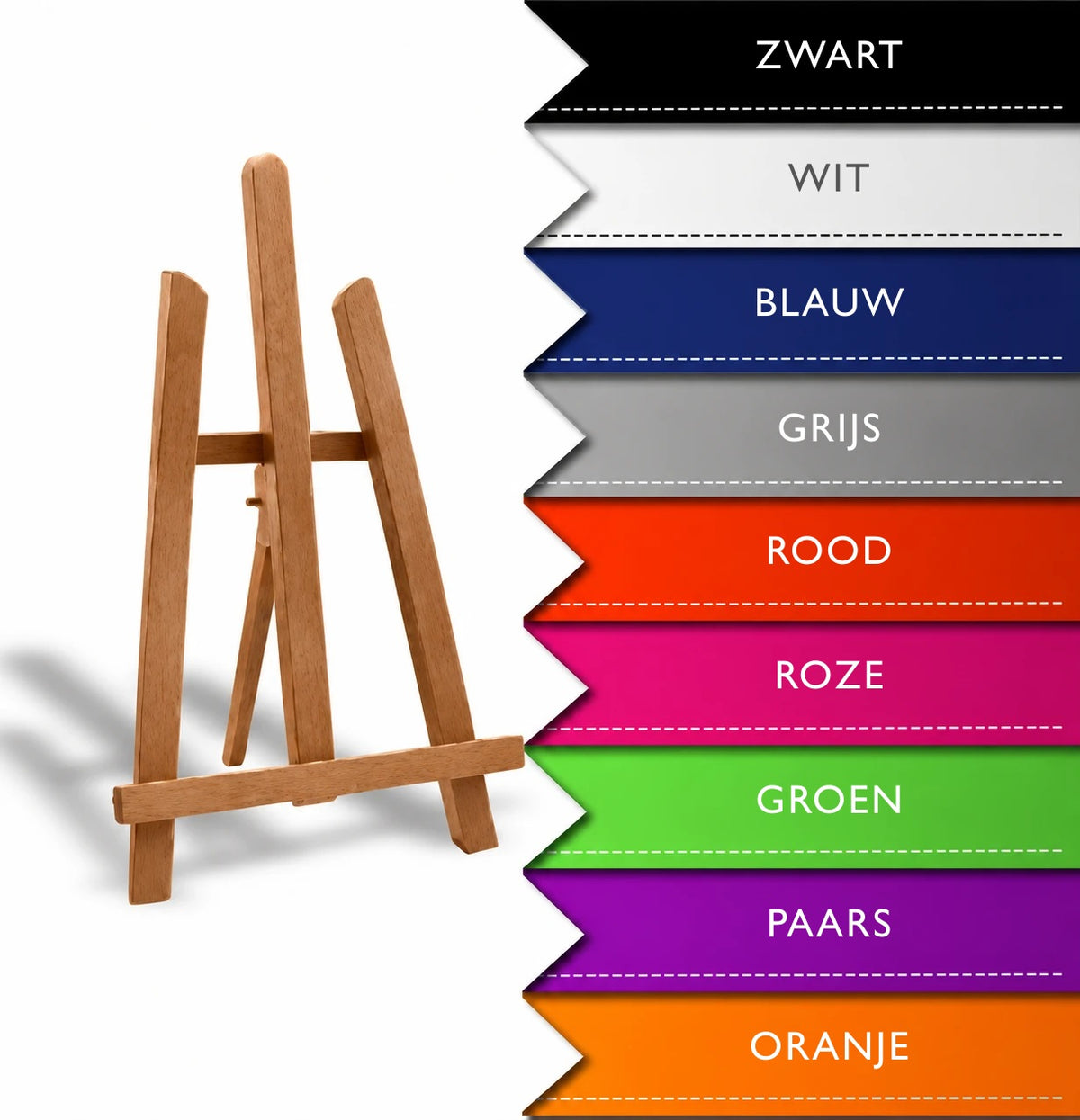 ARTMiE tafelezel 011M van beukenhout, 36 cm, 15 kleuren