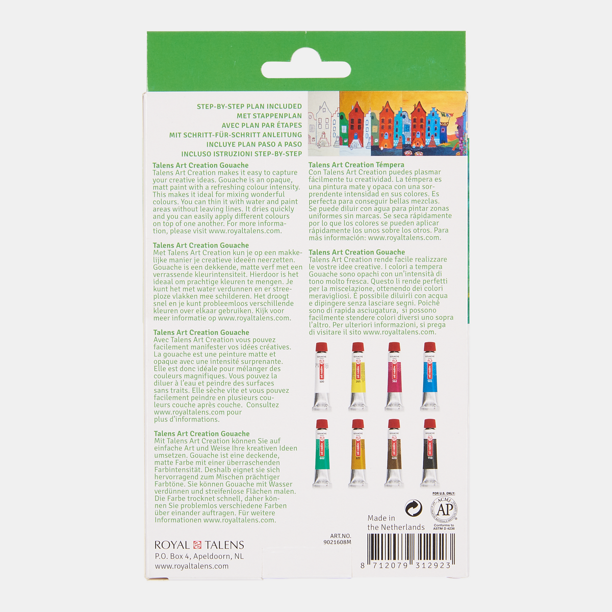 Talens Art Creation gouacheset 8 × 12 ml