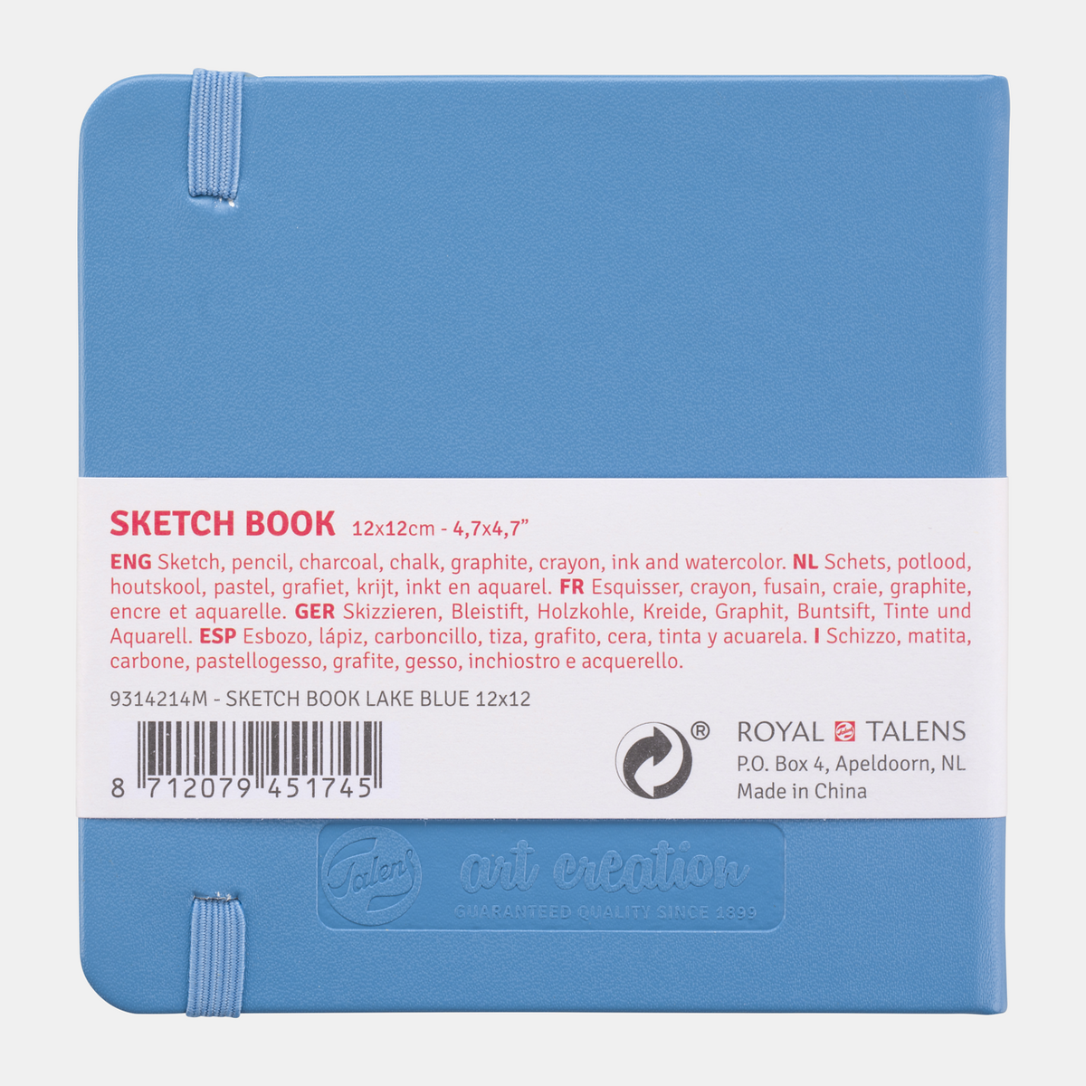 Talens Art Creation schetsblok Light Blue 12 × 12 cm, 80 vel