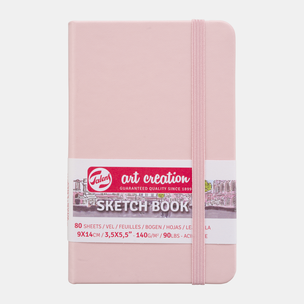 Talens Art Creation schetsboek Pastel Pink 9 × 14 cm, 90 vel