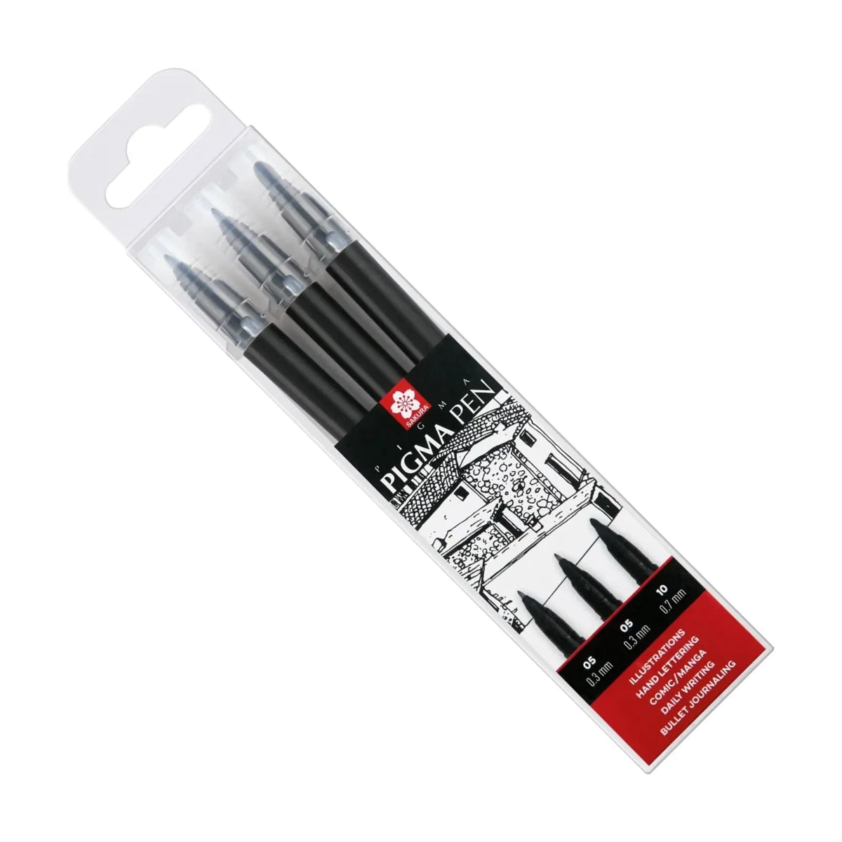 Technical Pen Set SAKURA Pigma Pen - 3 pcs