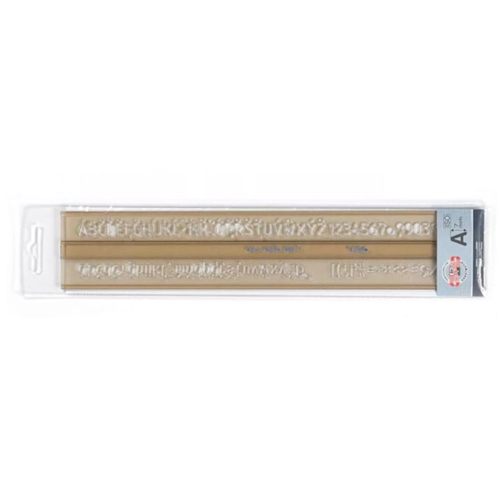 Koh-i-Noor lettersjabloon ISO, letterhoogte 7 mm