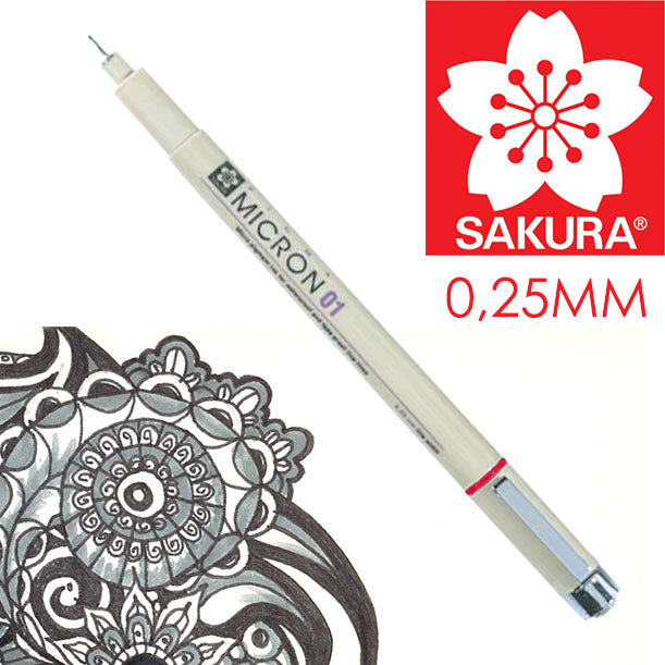 Sakura Pigma Micron fineliner Black 0,2–0,5 mm – afbeelding 2