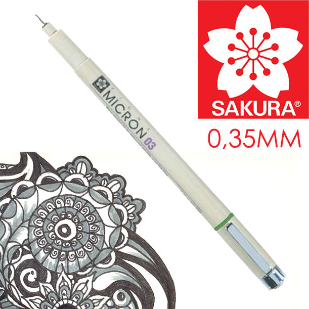 Sakura Pigma Micron fineliner Black 0,2–0,5 mm – afbeelding 4