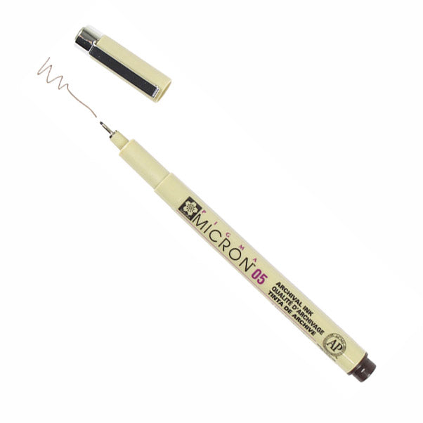 Sakura Pigma Micron fineliner Sepia 0,25–0,5 mm – afbeelding 3