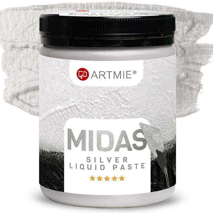 ARTMiE MIDAS vloeibare metallic pasta zilver, 150–750 ml – afbeelding 3