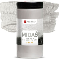 ARTMiE MIDAS vloeibare metallic pasta zilver, 150–750 ml – afbeelding 4