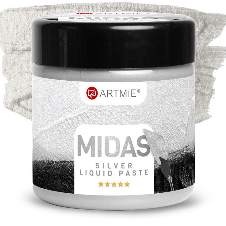 ARTMiE MIDAS vloeibare metallic pasta zilver, 150–750 ml