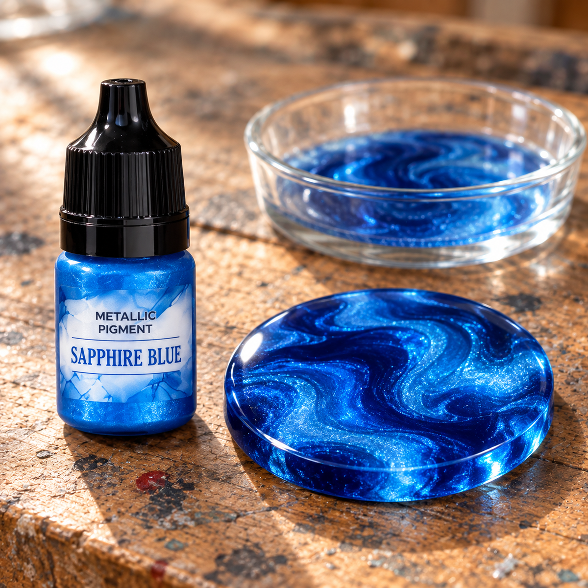 Vloeibaar metallic pigment voor giethars, 5 ml – afbeelding 6