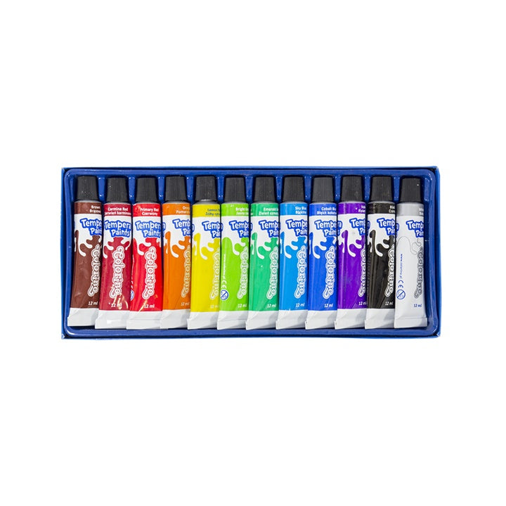 Colorino plakkaatverf, 12 tubes van 12 ml – afbeelding 2