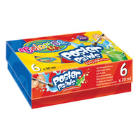 Colorino plakkaatverf in potjes, set 6 × 20 ml