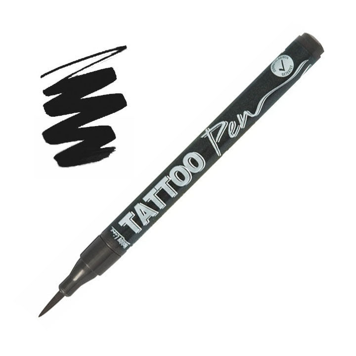 Kreul Hobby Line Tattoo Pen, brushpen voor de huid – afbeelding 4
