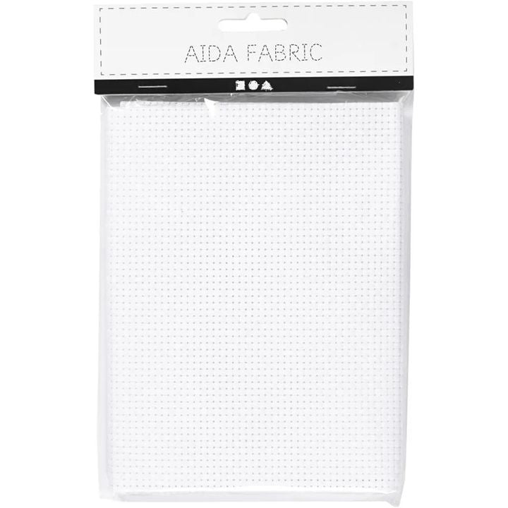 Creativ Company aidastof wit 50 × 50 cm, 35 blokjes per 10 cm