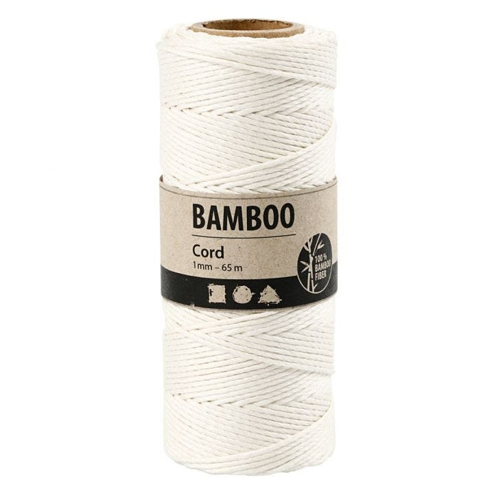 Creativ Company gedraaid bamboekoord 1 mm, 65 m – afbeelding 2