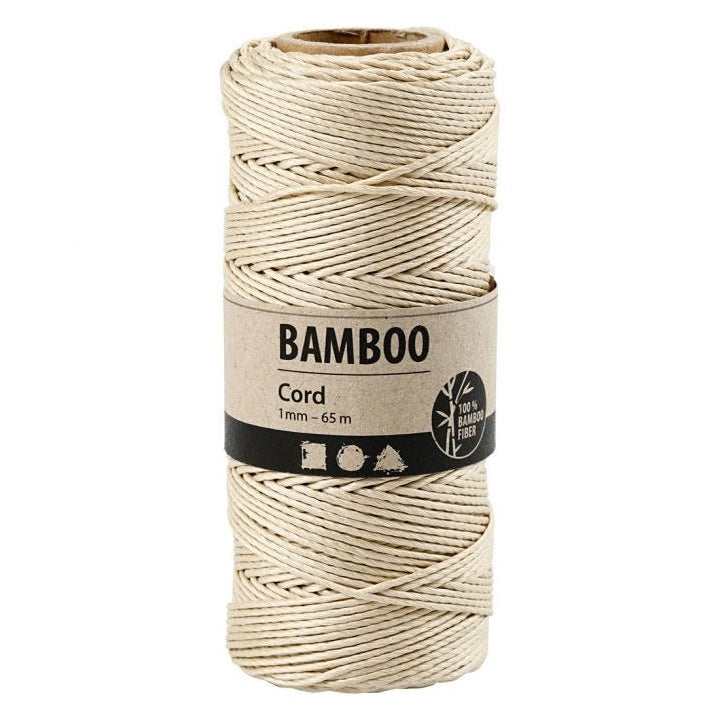 Creativ Company gedraaid bamboekoord 1 mm, 65 m – afbeelding 3