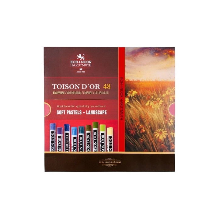 Koh-i-Noor Toison d’Or pastelkrijt Landscape, set van 48