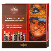 Koh-i-Noor Toison d’Or pastelkrijt Portrait, set van 48