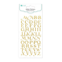 DP Craft glitterstickers hoofdletters, 50 stuks
