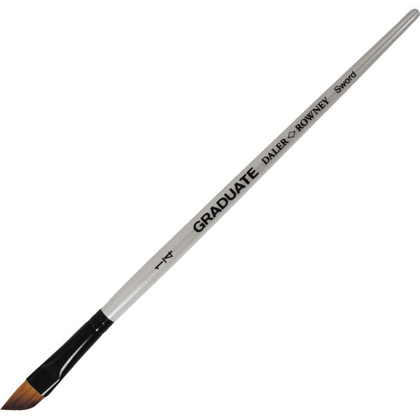 Angled Synthetic Hair Brush, Size 1/4