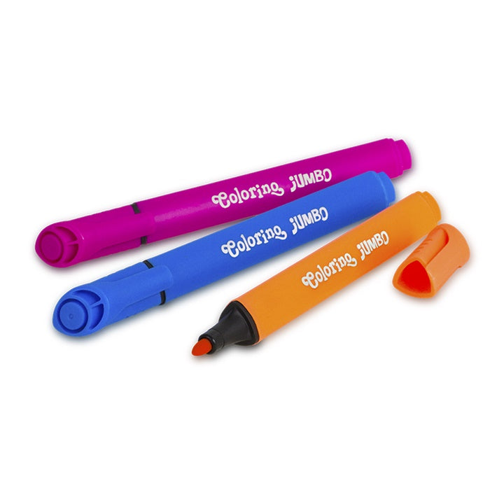 Colorino JUMBO viltstiften driekantig, 10 stuks – afbeelding 2