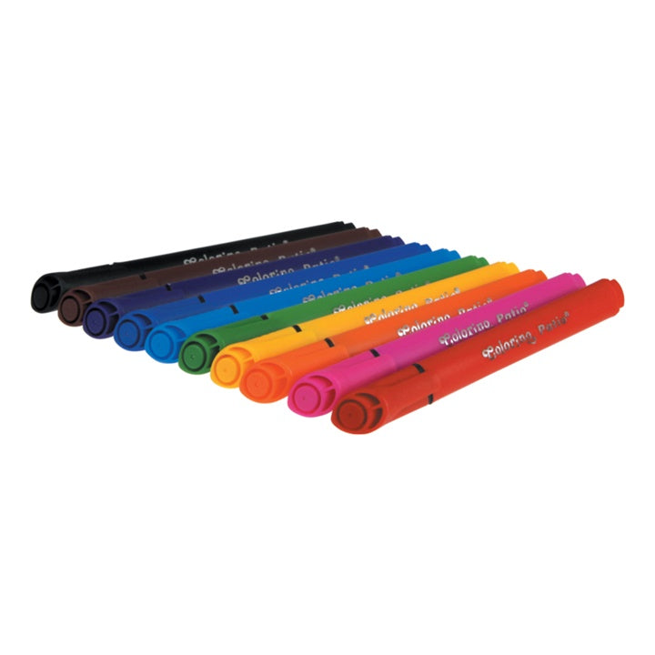 Colorino JUMBO viltstiften driekantig, 10 stuks – afbeelding 3