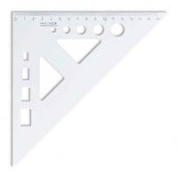 Tekendriehoek Koh-i-Noor 45/177 KTR met loodlijn, polystyreen
