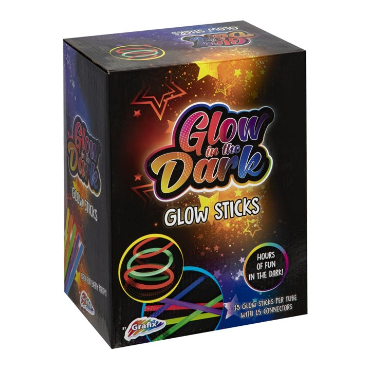 Glowsticks met connectoren, 15 stuks in neonkleuren – afbeelding 2